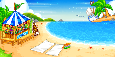 beach scene animated - Clip Art Library