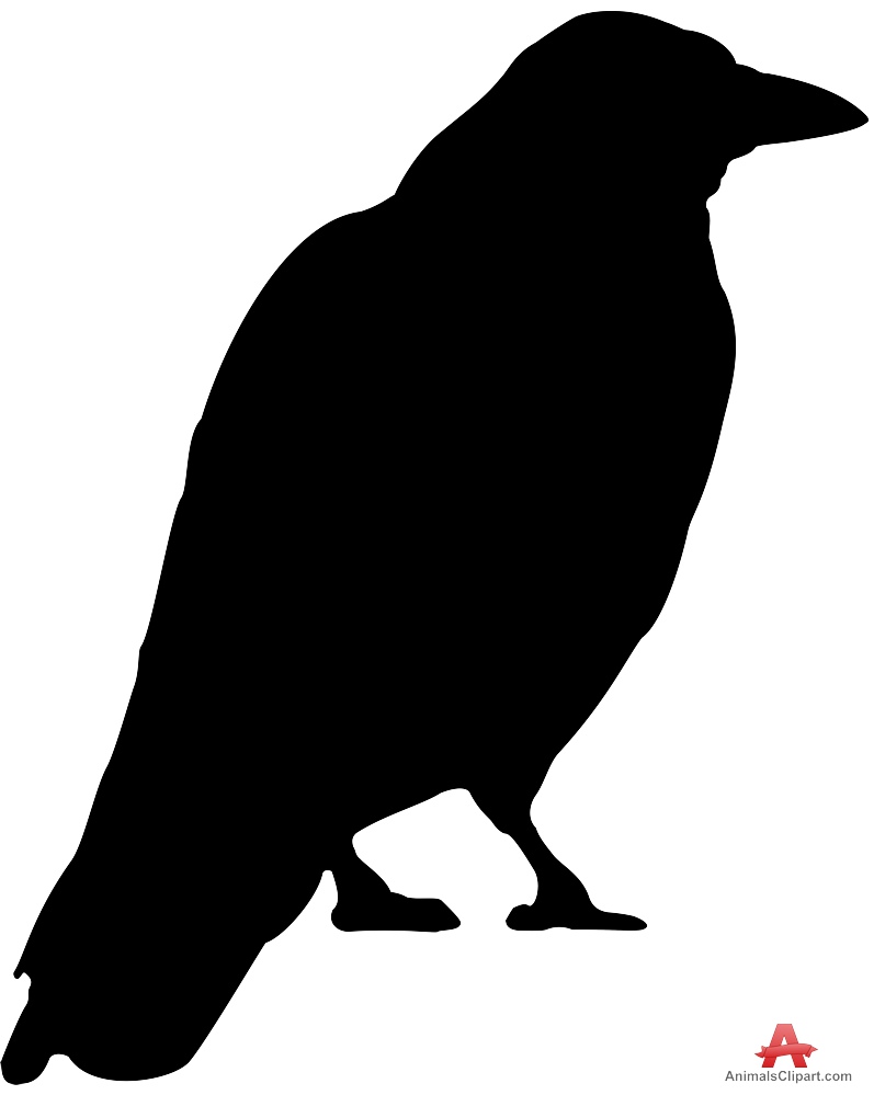 Raven free clipart silhouette 