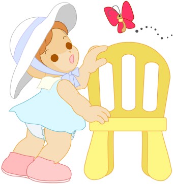 baby trying to stand clipart - Clip Art Library