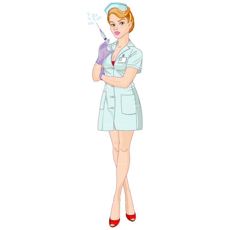 naughty nurse clipart