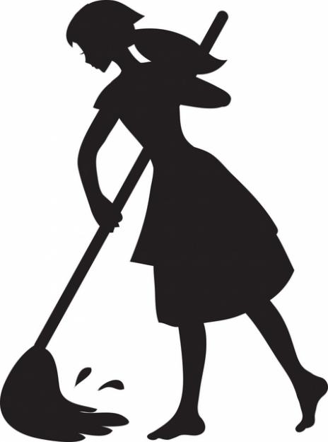 Housekeeping clipart black and white 