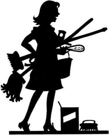 Janitorial Silhouette Clipart 