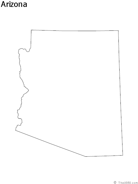 Arizona clipart outline 