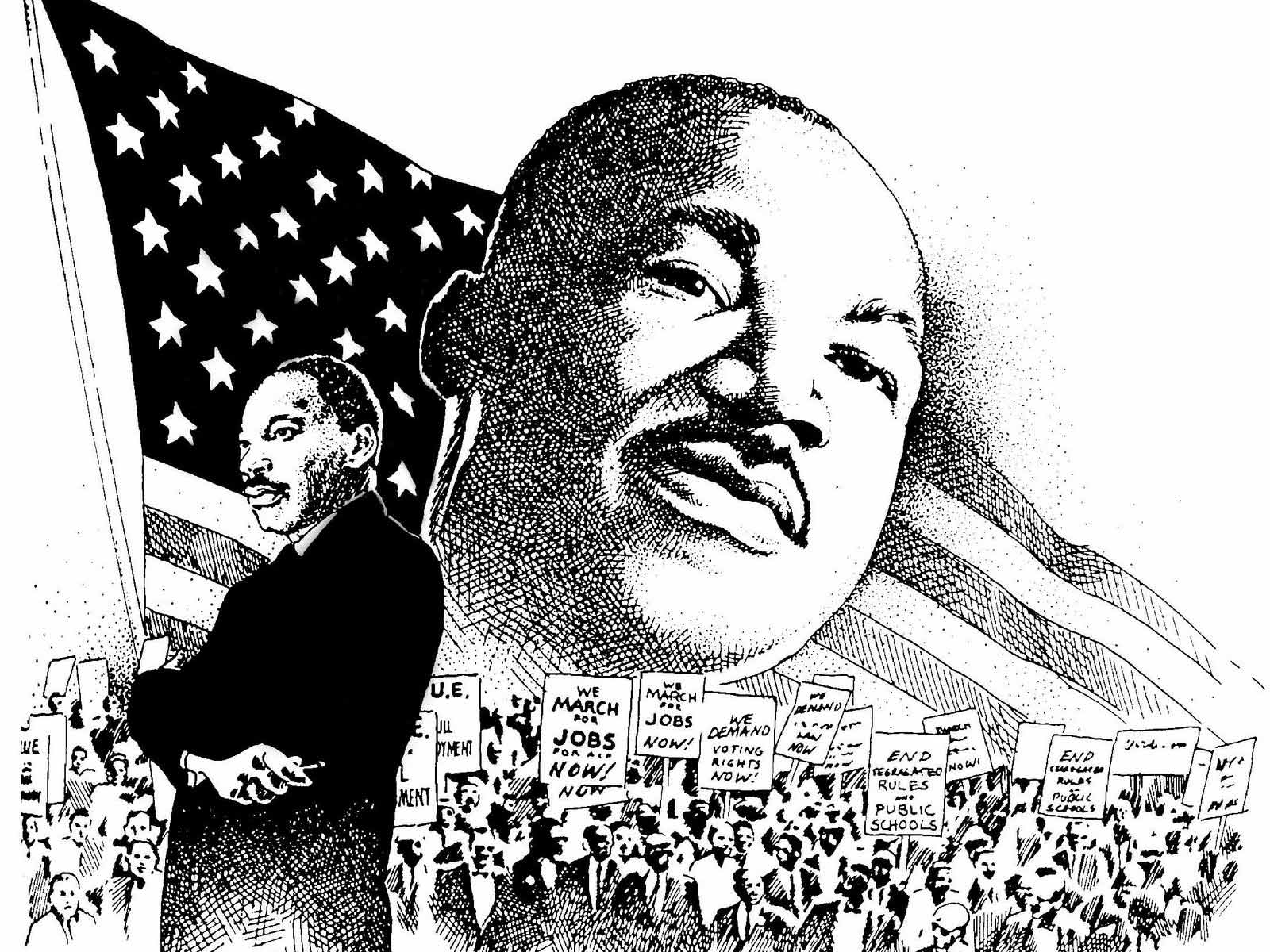 happy martin luther king day clip art