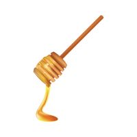 Honey dripping Vector Image 