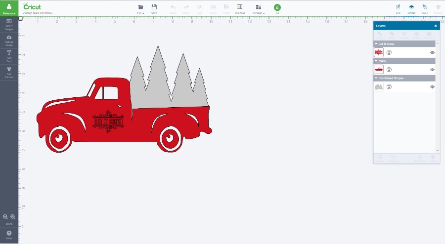 Old truck with christmas tree clipart 