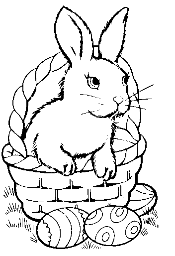 Easter clipart to color 