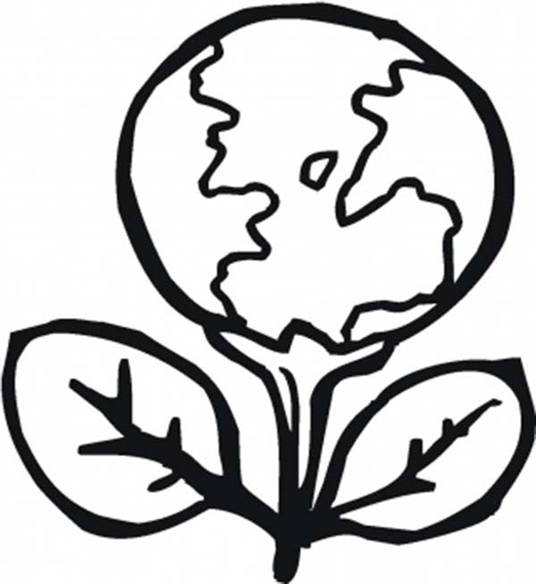 Planting a Healthier Planet on Earth Day Coloring Sheet : Batch 