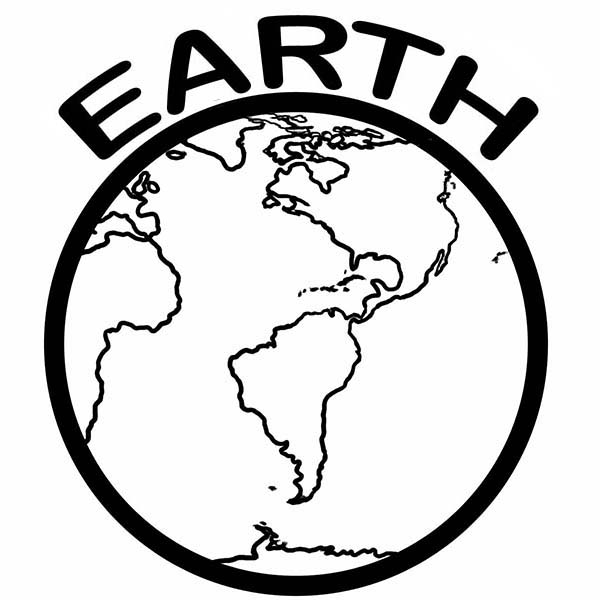 A Healthy Planet on Earth Day Coloring Page 