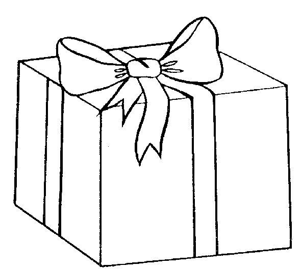 Gift Clipart Black And White 