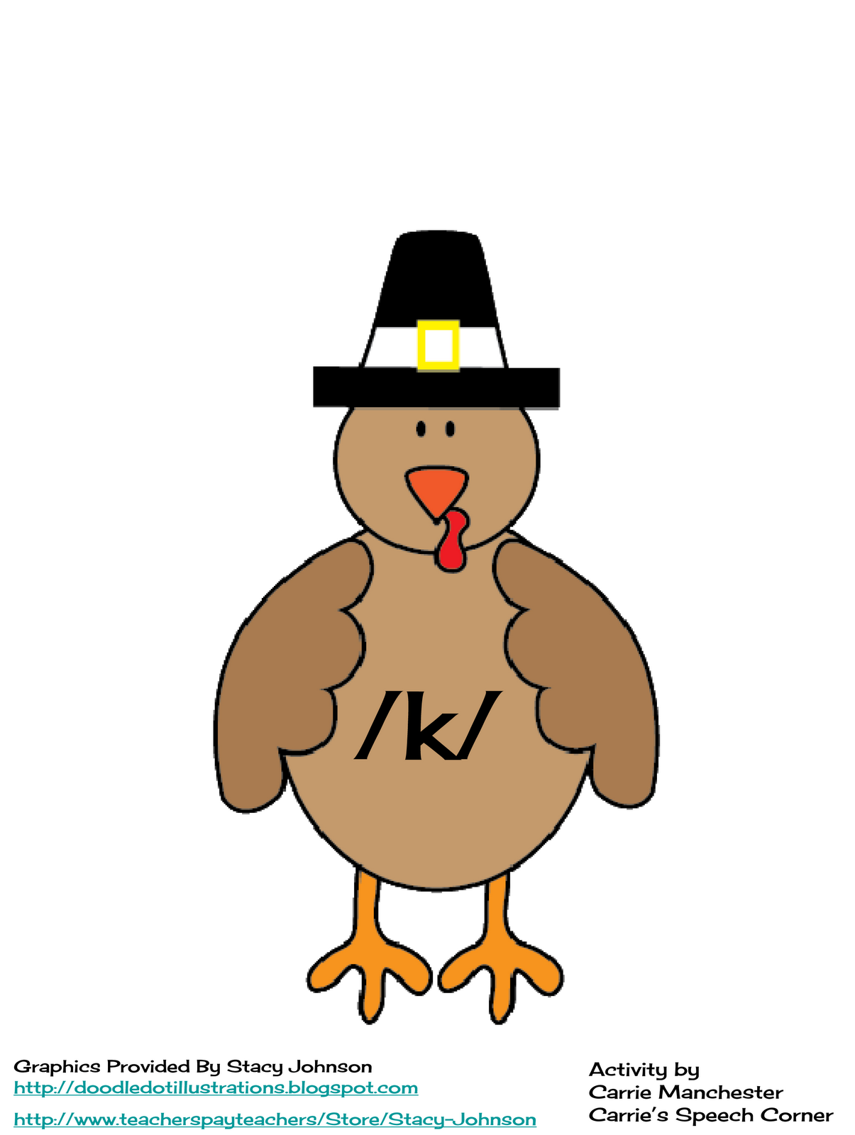 Clipart for a featherless turkey body for 3 yr old class 