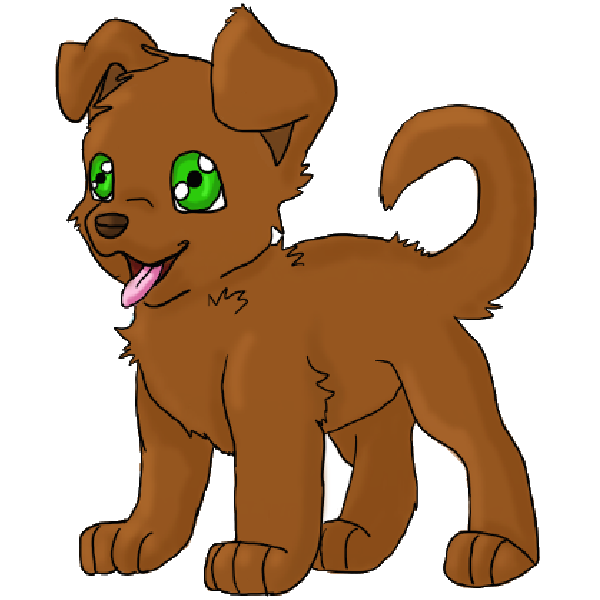 Clipart of a cute dog 