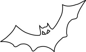 Bat Outline Clip Art at Clker 