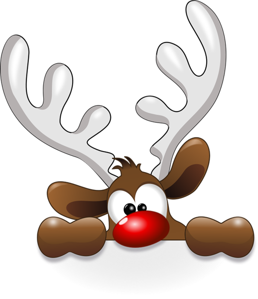 Christmas Santa And Reindeer Clipart 