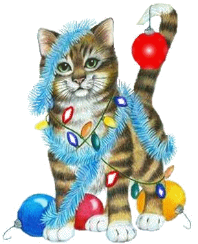 Christmas Cat Clipart 
