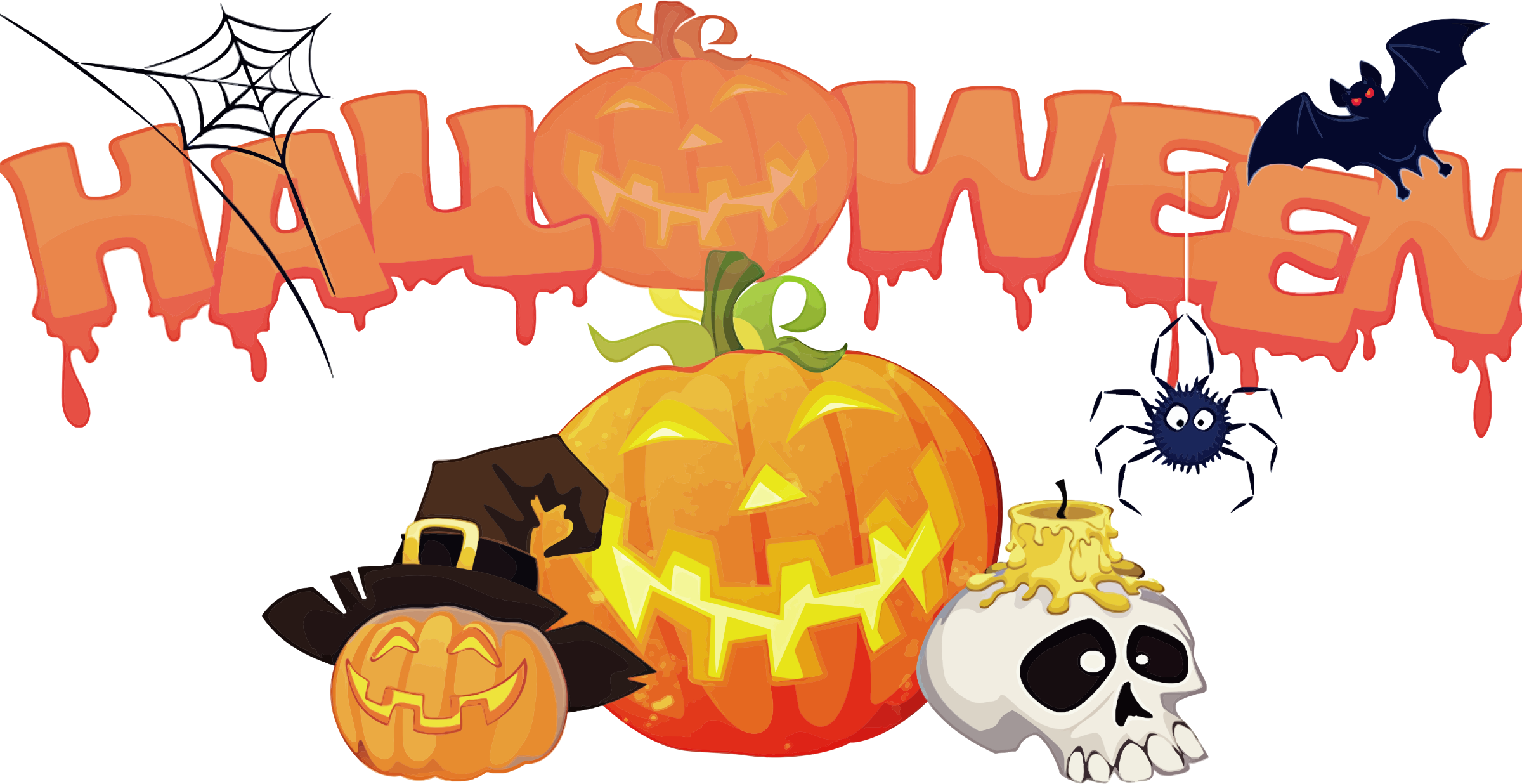 Halloween decorations clipart 