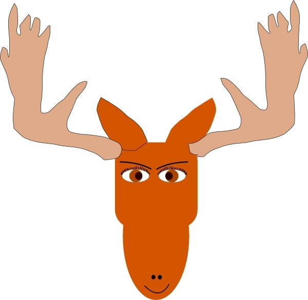Mad Moose clip art Free vector in Open office drawing svg 