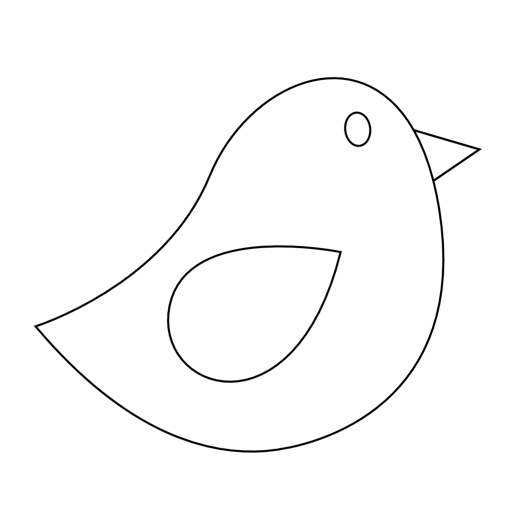 outline images of birds - Clip Art Library