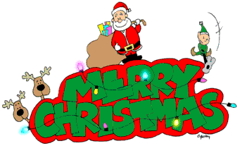 Animated clip art merry christmas 