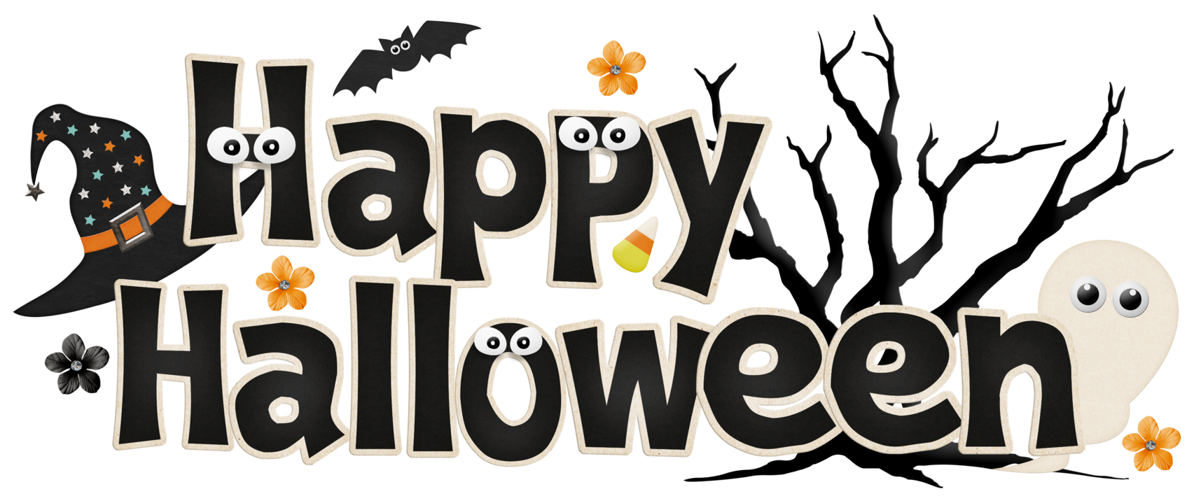 Funny Happy Halloween Clipart 