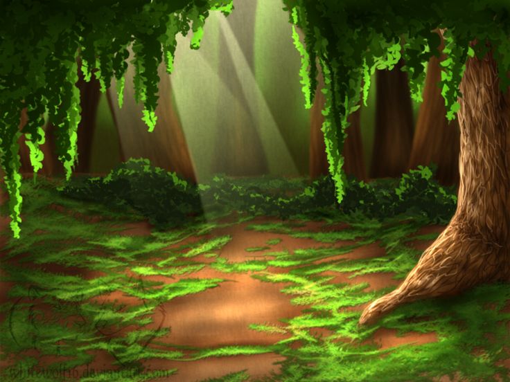 animated forest clipart