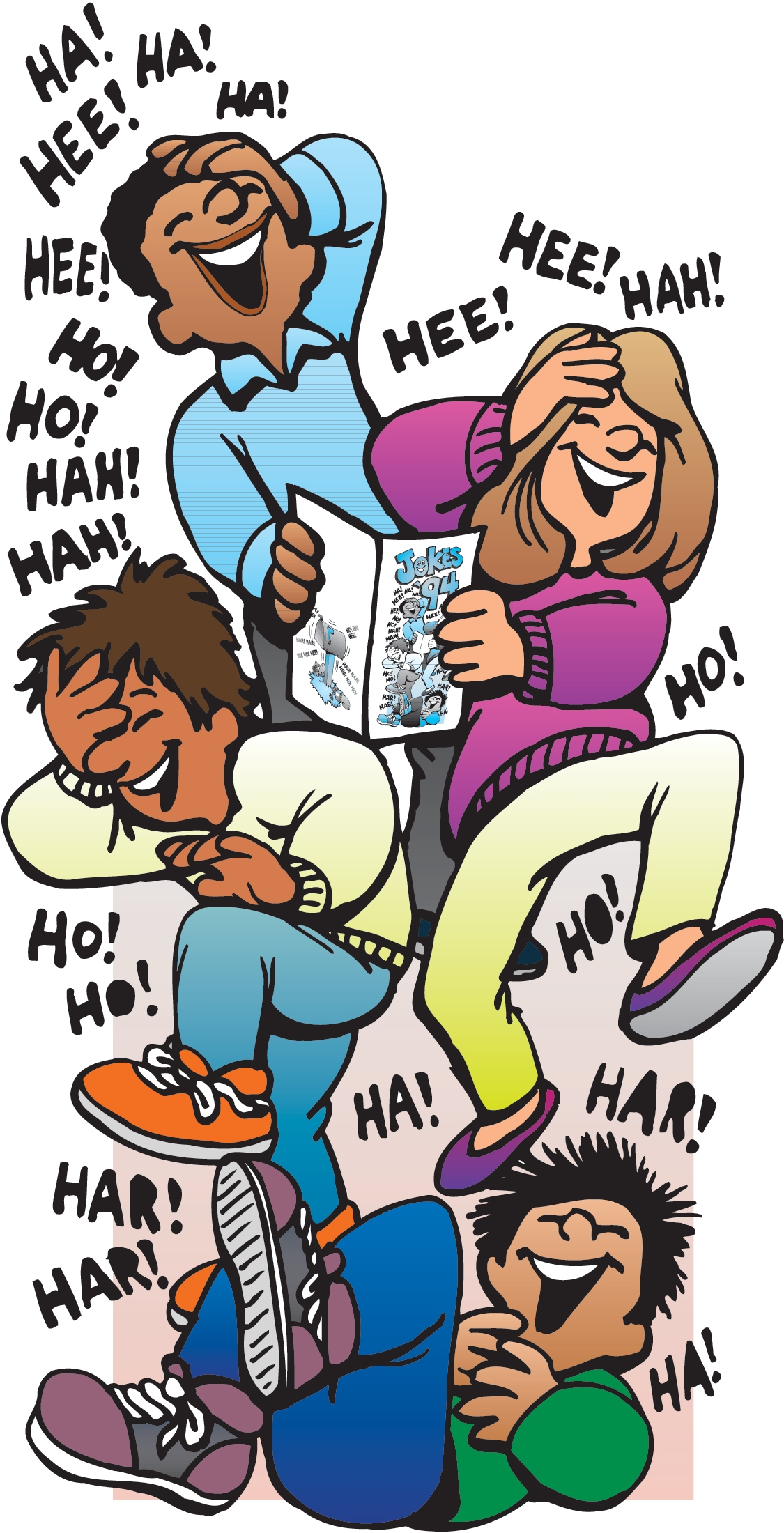 Laughing Family Clipart 