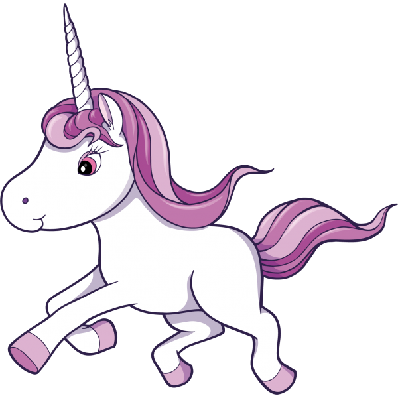 Cute unicorn clipart 