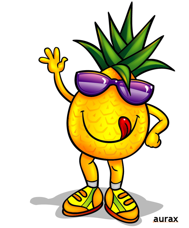 Pineapple Cartoon 