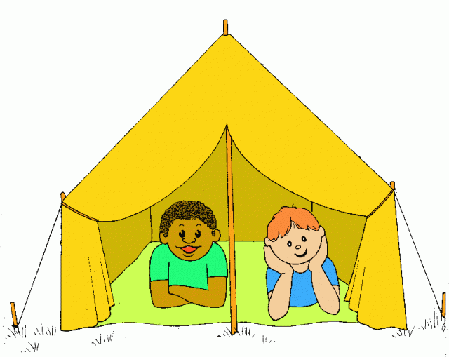 Family Camping Tent Clipart 