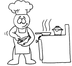 Cooking class clipart with black people 