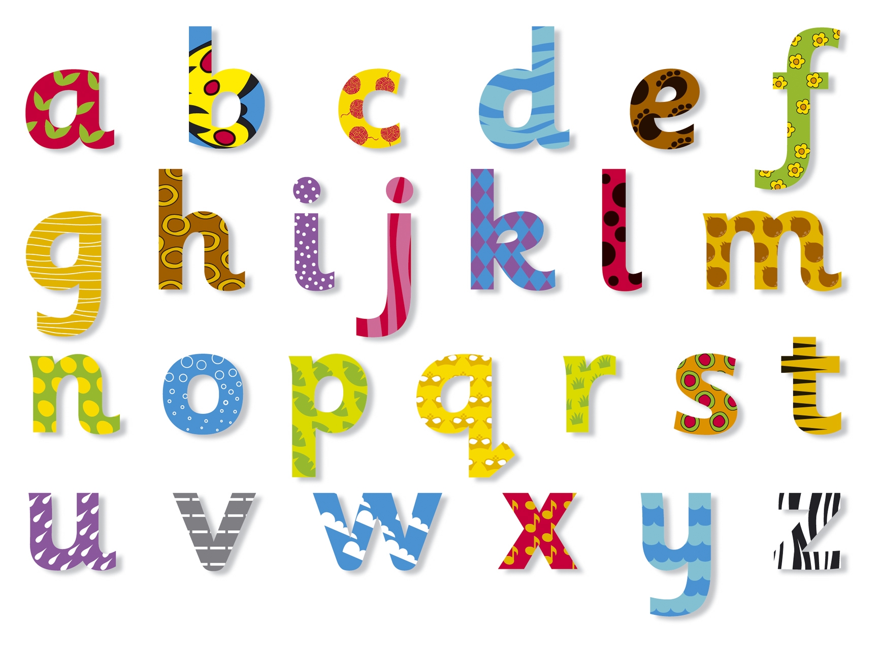 Large Printable Lowercase Letters