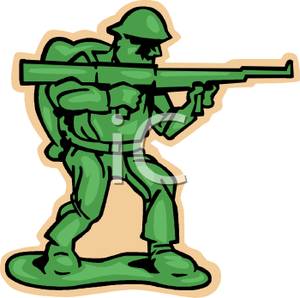 Green Army Men Clipart 