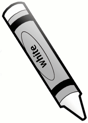 Crayon Clip Art Black And White 