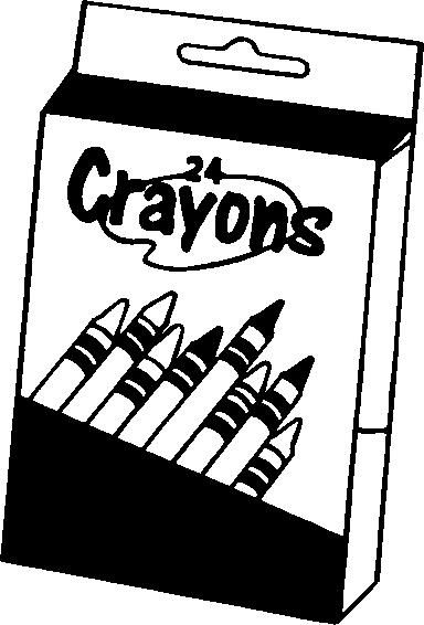 Crayon Clip Art Black and White � Clipart Free Download 
