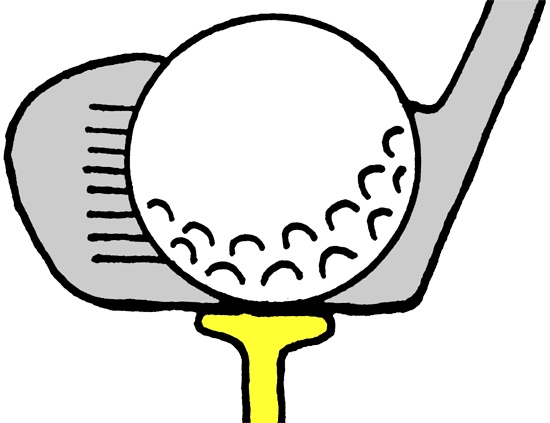 Clip art golf ball on tee clipart kid 2 