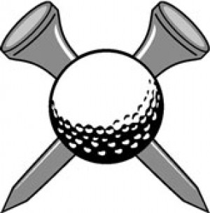 Golf Ball And Tee Clip Art Black And White 34877 