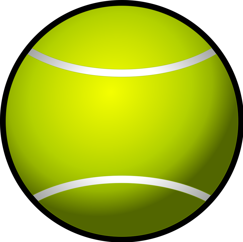 Tennis ball clipart with transparent background 