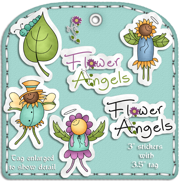 Flower Angels Clipart 