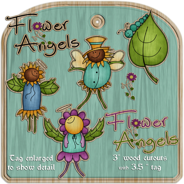 Flower Angels Clipart 