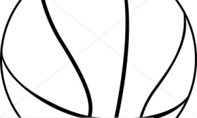 Basketball Clipart Black And White 