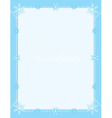 8 Best Image of Snowflake Borders And Frames 