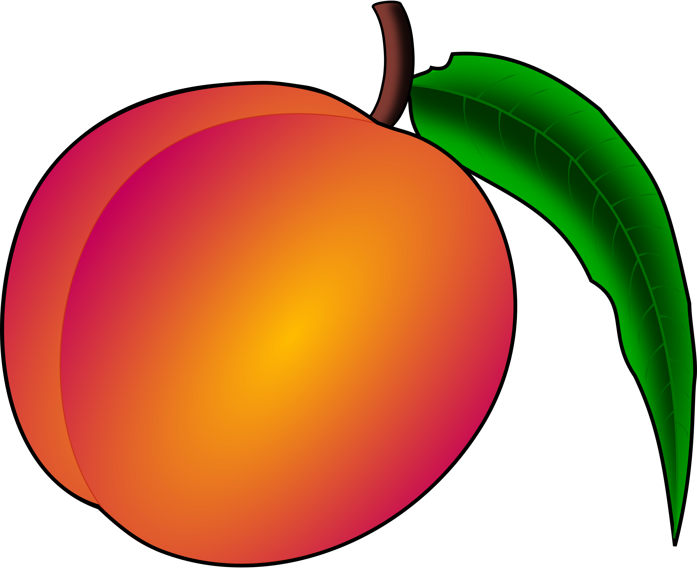 Peach clipart 