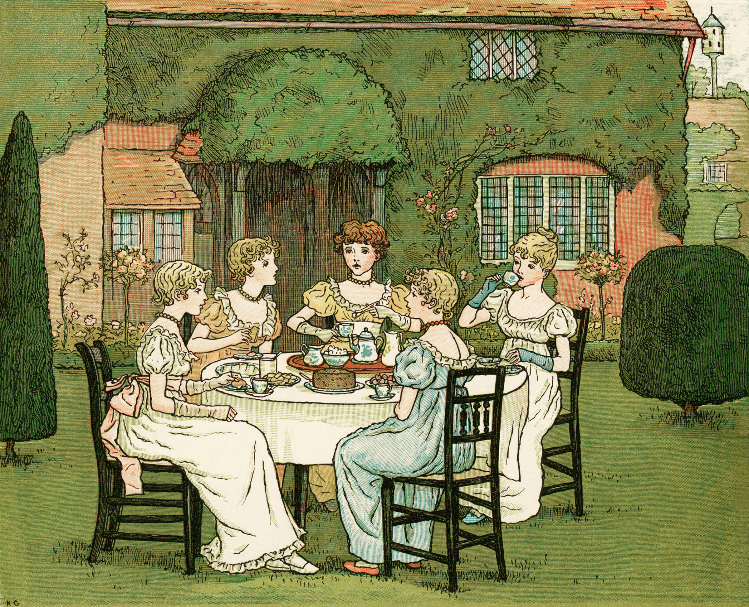 Victorian Tea Party Clipart 