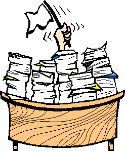 piles of paperwork clipart school