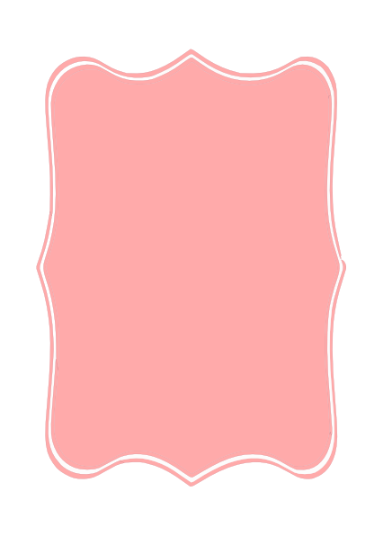 Pink bracket frame clipart 