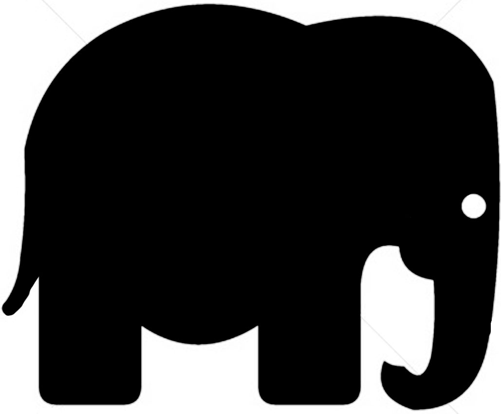 Elephant Silhouette Clipart 