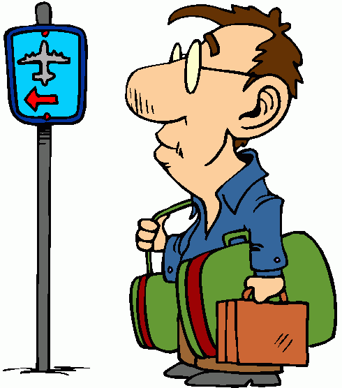 People traveling clipart 
