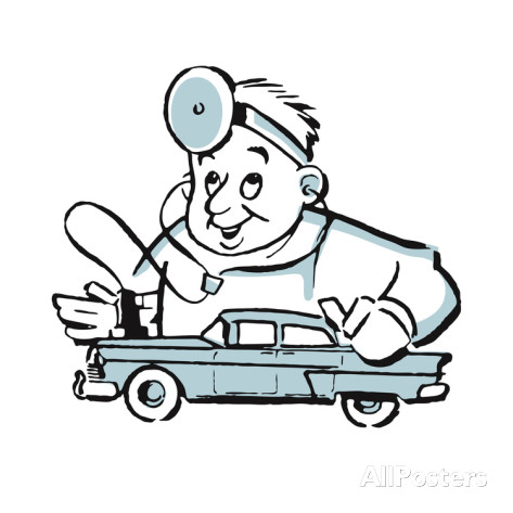 doctors clipart black and white cars