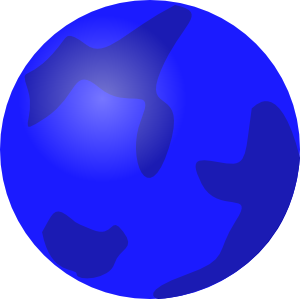 Globe Blue Clip Art at Clker 