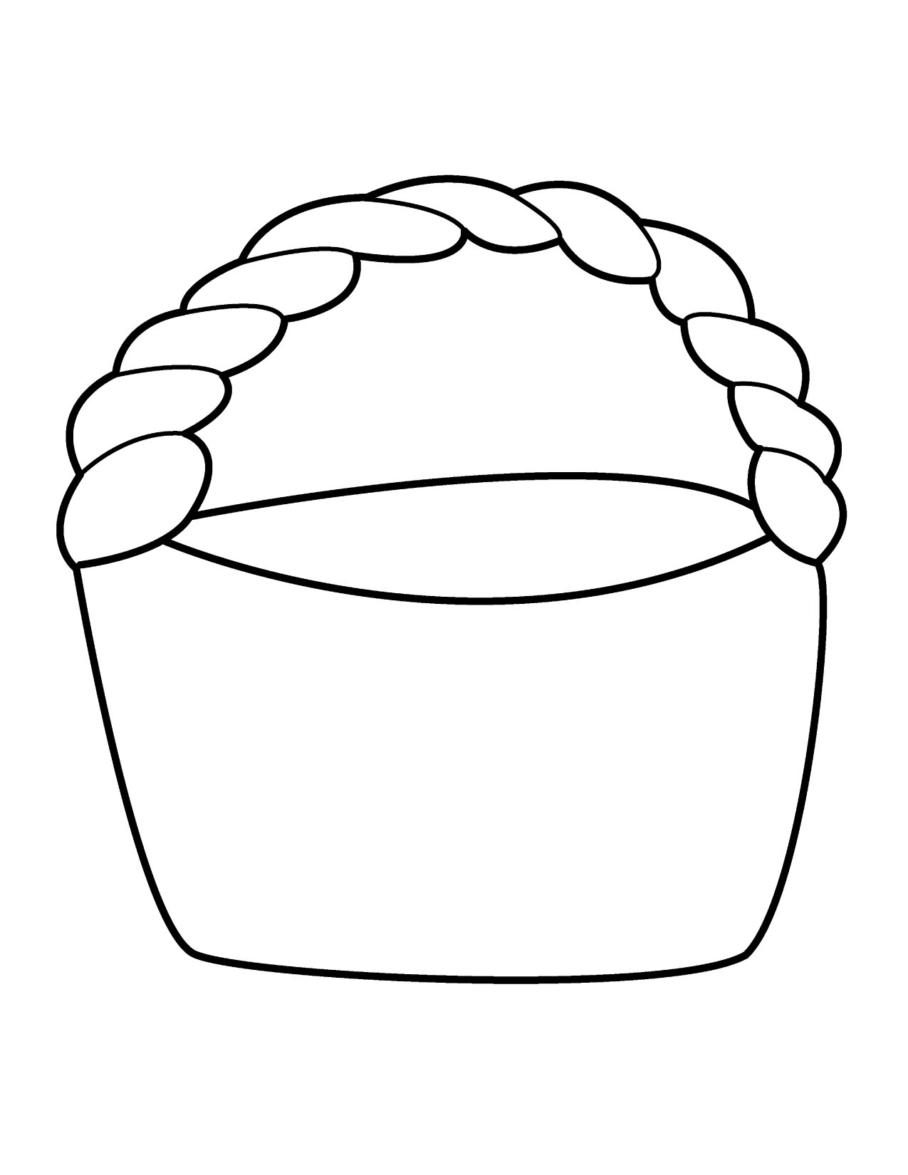 Apple Basket Black And White Clipart 